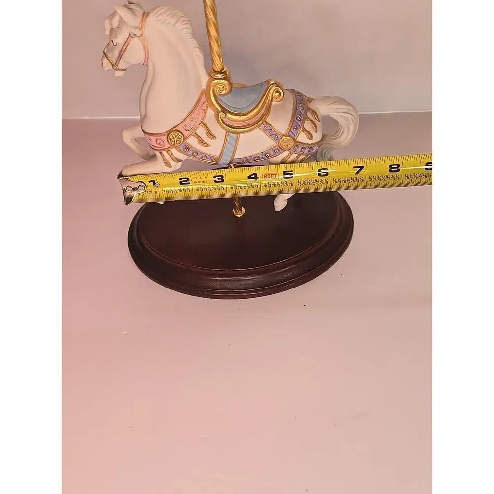1987 The Franklin Mint Carrousel Magic Horse Figurine By Lynn Lupetti - Picture 16 of 16